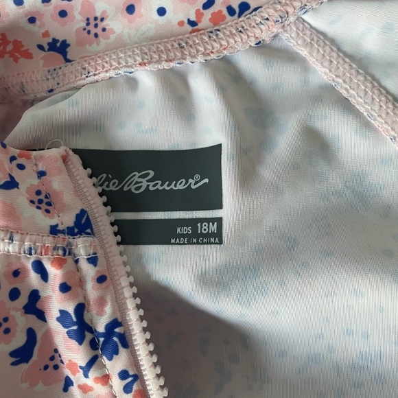 Eddie Bauer Pink & Purple Full Swimsuit Size 18 Months - Picture 7 of 7